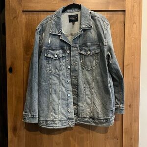 Lucky Brand stretchy denim jacket size L
